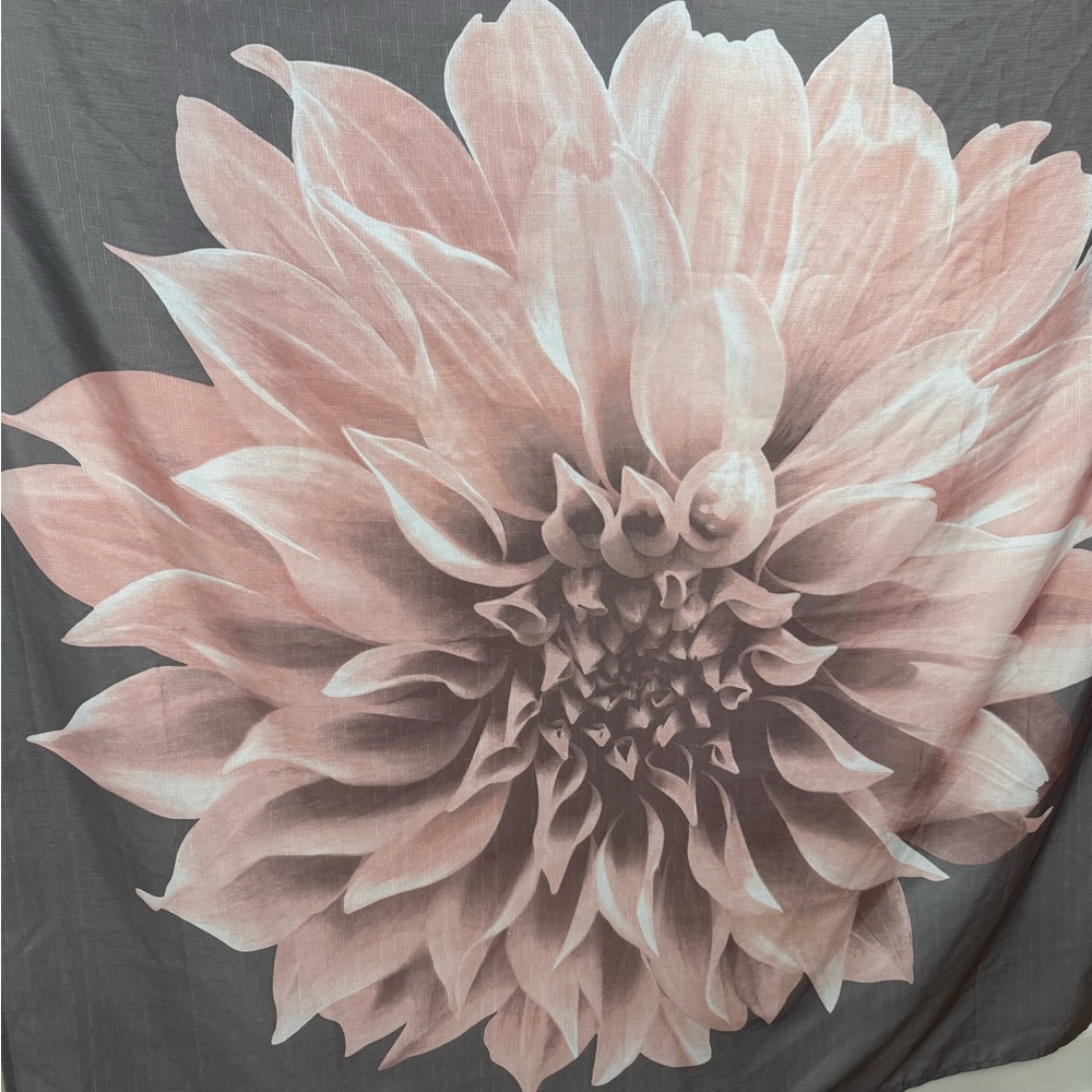 Floral Print Shower Curtain